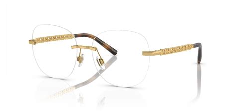 brille dolce gabbana rund gold